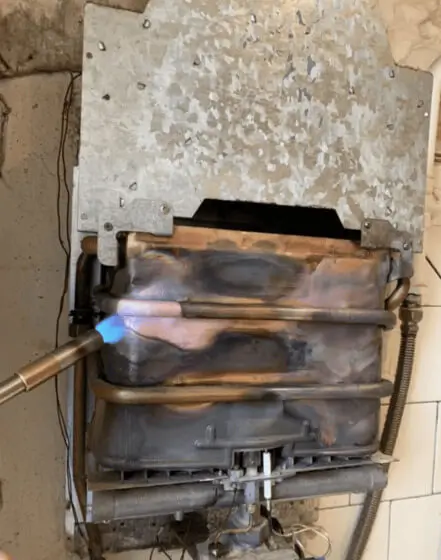 Пайка радиатора газовой колонки
